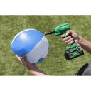 Akumulatora gaisa pūtējs HIKOKI RA18DAW4Z, 18 V bezsuku motors, 19 minūšu darbības laiks, maināma gaisa plūsma