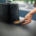 Philips Toaster HD2583/90, 600 W, 220-240 V, 2 slotai, 8 rudos lygiai, Juoda, Plastikas, Automatinis i&scaron;jungimas