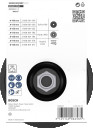 Gumijas slīp&scaron;ķīvis D 125, Mazām leņķa slīpma&scaron;īnām PRO BACKING PAD, 2608601077, BOSCH