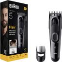 Braun matu griezējs HC5510, 9 garuma soļi, 50 min, NiMH, melns