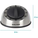 Salter Virtuvinis laikmatis 338 SSBKXR8EU16, 60min, nerūdijantis plienas, gumos rankena, garsus skambėjimas