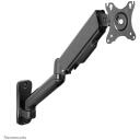Neomounts sienas stiprinājums WL70-450BL11, 17-32 collas, 9 kg, VESA 75x75-100x100 mm, gāzes atsperes, 135&deg; slīpums, 360&deg; rotācija