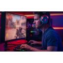 Qcy Heroad VNT200 spēļu austiņas H8GM black, 53mm, 7.1, 11 EQ, 3 režīmi, USB-A, Heroad Driver