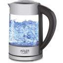 Adler | Kettle | AD 1247 | With electronic control | 1850 W | 1.7 L | Stainless steel/Glass | 360&deg; rotational base | Stainless steel/Transparent