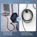 EV Charge Type 2 elektromobilio įkrovimo kabelio laikiklis su jungties doku ir sieniniu laikikliu