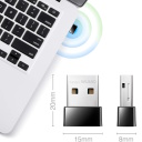 AirNano AC650 Divu joslu WiFi USB adapteris Nano izmēra USB 2.0 Plug and Play Melns Cudy WU650