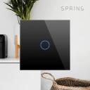 Spring Skārienslēdzis WT-201 WIFI 2gang(N&L )1000B/G, 86mm x 86mm x 35mm, 110V &ndash; 240V AC, 5A, 1000W, -20 līdz 70 C