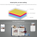 Photo paper with 20 sheets in 2&times;3-inch (50&times;76 mm) size designed for Mi Portable Photo Printer Mi Portable Photo Printer Paper 20 sheets White TEJ4019GL Xiaomi
