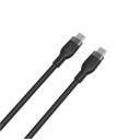 Hyper 1M Silikona 240W USB-C Lādē&scaron;anas Kabelis HJ4001BKGL, 1m, 240W, EPR, PD 3.1, 480 Mbps, pārkar&scaron;anas aizsardzība