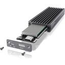 Raidsonic Icy Box SDD cietā diska korpuss IB-1817MC-C31, 10 Gbit/s, 1 x M.2, pelēks, USB-C 3.1