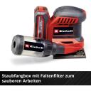 Einhell Akutoitelise k&auml;sih&ouml;&ouml;vel TE-OS 18/113 4460730, 18V, 22 000/min, 1,8mm, tolmu kogumise kast, 2 lihvimisplaati