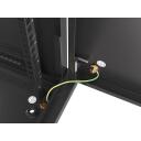 Lanberg seinakapp 19 6U WF01-6406-00B, 600mm, 6U, must, teras, IP20, 2 ventilaatori pesa, 4 vertikaalset riba