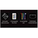 Manta Dekoratīvā lampa SNL64RGB, 5W, 2m, 1 LED, 16 krāsas, tālvadības pults, 3D efekts