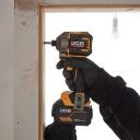JCB JCB-18PID-230 Professional 18V be&scaron;epetėlinis smūginis suktuvas sunkiems sukimo darbams 230Nm 1/4colio hex greito keitimo griebtuvas 4+1 režimai