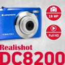Agfa Photo Digikaamera DC8200BL, 18 MP, 2.7'', 8x, 1080@30fps, 95g, USB 2.0, CMOS, 32GB SD