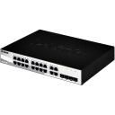 D-Link DGS-1210-20, hallatav l&uuml;liti, DGS-1210-20/E, 16x10/100/1000Base-T, 4xGigabit SFP, 802.3x voolu juhtimine, 802.1Q VLAN, ACL