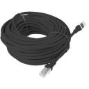 Lanberg patch kaabel CAT.5E UTP PCU5-10CC-1500-BK, 15 m, must, RJ-45 isane pistikud, U/UTP, snagless