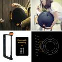 Ūdens ritenis ar šļūteni 15 m, FISK, 1071660, 9 mm diametrs, melns/oranž, viegli pārvietojams