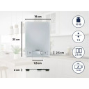 Elektroninės virtuvinės svarstyklės Page Aqua Proof Soehnle 1066225 10kg 1g D18xW25cm