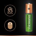 Duracell Įkraunama Baterija AAA/HR3 750mAh B4, 750mAh, 1.2V, NiMH, 4 vnt.
