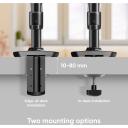 Onkron monitori tarvik G75-B, maksimaalne kaalutaluvus 12 kg, minimaalne ekraani suurus 33 cm, maksimaalne ekraani suurus 86.4 cm