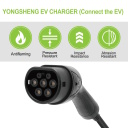 EV Charge Premium EU CE универсальный зарядный кабель 11 кВт, 16A, Type 2 – Type 2, длина 7.5 м, чёрный