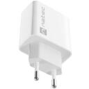 Natec Lādētājs RIBERA NUC-2057, 18W, 100-240V, 50/60Hz, 3A, 1xUSB-A, ātrā uzlāde, OCP, OVP, OTP, SCP
