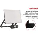 Emos LED prožektor TAMBO ZS2942, 50 W, 5000 lm, IP54, neutraalne valge valgus, alumiiniumkorpus, PIR andur