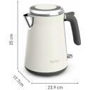 Tefal Collection KI666AE0 elektriskā tējkanna 1,7 L 2400 W, nerūsējo&scaron;ais tērauds, 360&deg; pamatne, automātiskā izslēg&scaron;anās
