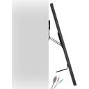 Maclean MC-481 ultra &otilde;huke seinakinnitus teleritele, 37-80", 75kg, VESA 600x400, must, kalde reguleerimine, teras