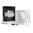 Be Quiet Kompiuterio korpuso ventiliatorius LIGHT WINGS WHITE BL103, 140mm, 2200RPM, 121.82m&sup3;/h, 31dB, 20 LED, 3 ventiliatoriai