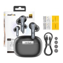 EarFun Air2 TW210B TWS bezvadu austiņas Bluetooth 5.3 LDAC 10 mm dinamikas draiveri līdz 40 st kopējais darbības laiks ar uzlādes futrāli IPX7 ūdens izturība ENC mikrofonos melns