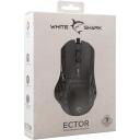 White Shark Pele ECTOR-B, 65g, 1.8m, 7200-12400 DPI, 7 pogas, USB 2.0, RGB apgaismojums