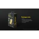 Nitecore NWL20 600 лм LED, 93 м дальность света, 5000 мАч аккумулятор, водонепроницаемый, USB зарядка, черный/желтый