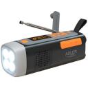 Adler AD 1920 h&auml;daolukorra raadio, 4500 mAh, must, AM, FM, SW, Bluetooth, taskulamp, USB C laadimine