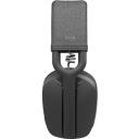 Logitech ausinės Zone Vibe 100 981-001213 belaidės, 30 m, 18 h pokalbio laikas, 185 g, Bluetooth 5.2, 2 mikrofonai, grafito spalva