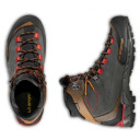 Apavi TRANGO Tech Leather GTX, izmērs: 42.5, Carbon/Hawaiian Sun, 8020647068579 LA SPORTIVA