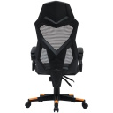 Gaming chair with mesh backrest 90&deg;&ndash;135&deg; adjustable backrest Class-3 gas lift up to 120 kg Flow MCH01 Black-Orange CNE-MCH01 CANYON
