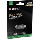 Emtec USB m&auml;lupulk ECMMD128GC283, 128GB, USB 3.2, 80Mbps, 20Mbps, must, plastmass