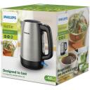 Philips virdulys HD9350/90, galia 2200 W, talpa 1.7 L, nerūdijantis plienas, bevielis, filtravimas, 360&deg; sukamoji bazė