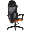 Игровое кресло с дышащей сетчатой спинкой регулируемая спинка 90&deg;&ndash;135&deg; газлифт Class-3 5 колёс Wave MCH02 Чёрно-Оранжевый CNE-MCH02 CANYON