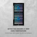 Wine cooler cabinet showcase 24 bottles compressor technology energy efficiency class G dimensions 48&times;86&times;43 cm black WineComfort 24 00644 Caso