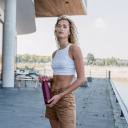 Thermobottle CityLoop Thermavac eCycle Water Bottle 0.6L, recycled stainless. steel / burgundy 2710870002 ALADDIN