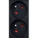 Gembird pagarinātājs EG-PDU-9F2F, 9xFR, 1U, 16A, C20 spraudnis, 2 m kabelis, melns