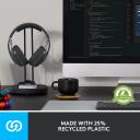 Logitech ausinės Zone Vibe 100 981-001213 belaidės, 30 m, 18 h pokalbio laikas, 185 g, Bluetooth 5.2, 2 mikrofonai, grafito spalva