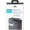 Rivacase Power Bank VA2521, 20000 мАч, 20W PD, 2xUSB-A, 1xUSB-C, ЖК-дисплей, серый