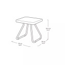 Sun loungers Pacific set 2 pcs + table brown KETER 29201591590 197x75x40.4cm 31.3kg