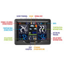 Weather Station RCC, DCF 2MEASURE 260808, electronic, wireless, backlit, sensor, black