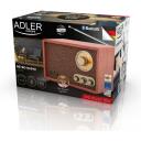 Adler Raadio RETRO AD1171, 1.35kg, 191mm, 280mm, 155mm, toitekaabel, 1.0 (Mono), AM, FM, retro disain