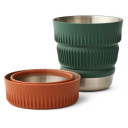 Salokāma Krūze DETOUR Stainless Steel Collapsible Mug, Beluga Black, 9327868160655 SEA TO SUMMIT